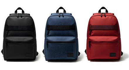 A vibrant collection of vintage backpacks in various styles and colors, perfect for themes of travel, education, adventure, fashion, and outdoor activities