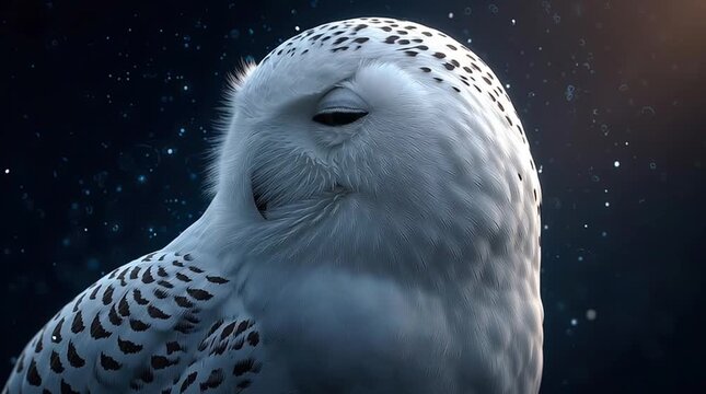 Mental fitness snowy owl, mental fitness snowy owl video for mental campaigns, cinematic mental fitness snowy owl footage for promotion, download mental fitness snowy owl stock clip now