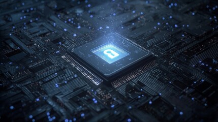 Fototapeta premium blue technology background