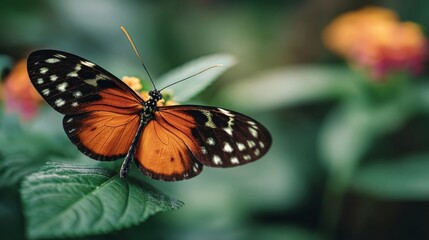 Obraz premium butterfly on a flower