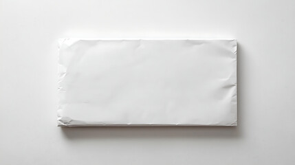 Shiny rectangular package on a white background