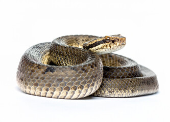 Obraz premium Vipera isolata su sfondo bianco