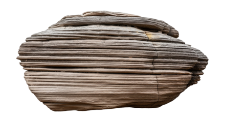 A pile of old books and papers stacked together with newspapers and documents