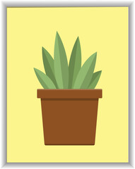 Plant in pot Vector