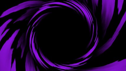 Abstract swirling purple vortex animation on a dark background. Ideal for intros, transitions, or sci fi themed content. - Powered by Adobe