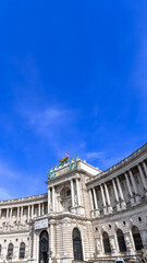 Austria, Vienna, famous Hofburg palace and Heldenplatz - Heroes Square plaza.