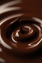 Gourmet Chocolate Dessert with Fruit Candy Topping
