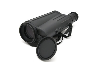 Optical Telescope on a white background, an attachment for monitoring from afar