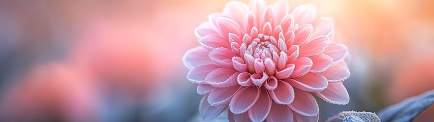 Pink Dahlia Bloom.