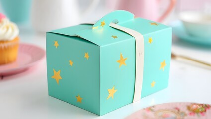 Buy cute teal star gift box for party favors and small presents online shop now cheap