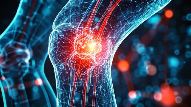 Inflammatory joint pain illustration