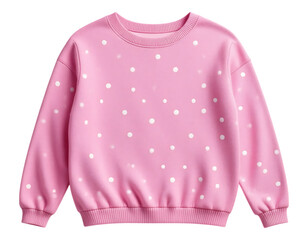 Obraz premium Pink Polka Dot Sweatshirt