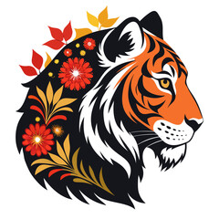 tiger head vector