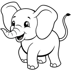 cartoon, animal, elephant