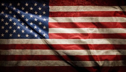 Fototapeta premium the united states close up flag on a grunge backdrop ideal as a background for 4th of july celebrations