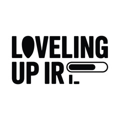 Leveling up ir silhouette isolated on white background