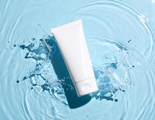 firefly_a clean, high-end skincare product mockup featuring a blank white cosmetic tube float 66075
