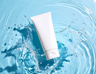 firefly_a clean, high-end skincare product mockup featuring a blank white cosmetic tube float 66075