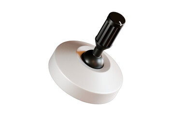 3D Render of Dynamic Positioning Joystick Controller on Transparent Background