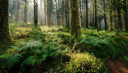 forest wild plants and trees