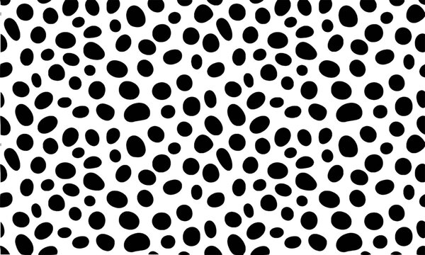 Black oval spots on white background pattern