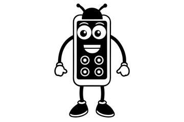 funny cartoon mobile phone