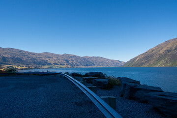 Tranquil Lake and Mountain Landscape