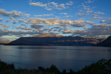 Serene Lake and Mountain Landscape at Twilight