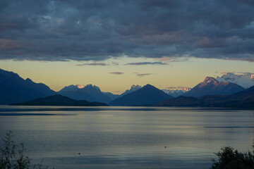 Tranquil Mountain Lake at Sunset