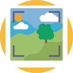 Represents camera focus adjustment to sharpen the subject.