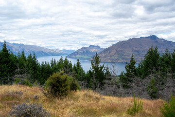 Scenic Lake and Mountain View
