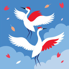 Abstract Geometric Hummingbird Illustration Pastel Colors Triangles Modern Design