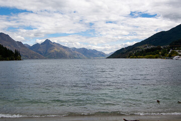 Tranquil Lake and Mountain Landscape