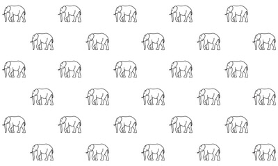 Elephant pattern icon, Regular pattern