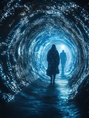 Mysterious Journey Through a Digital Tunnel