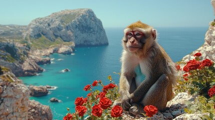 Majestic Monkey by the Azure Coast