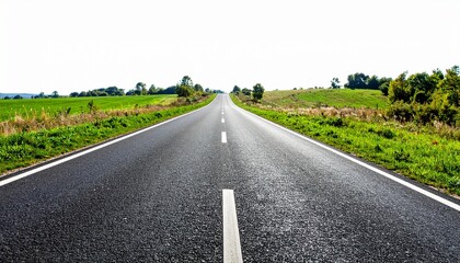 Fototapeta premium Open Road Ahead Journey Travel Destination Freedom Asphalt Highway.