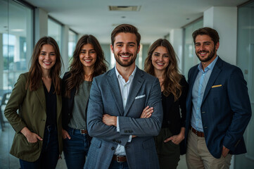 Obraz premium Diverse Team Success Business People Corporate Portrait Collaboration