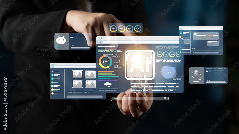 Poster ai assistant with llm, big data, machine learning, and generative ai powers prompt engineering and s