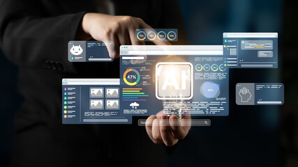 AI assistant with LLM, big data, machine learning, and generative AI powers prompt engineering and...