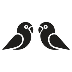 two birds on a branch