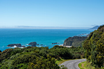 Scenic Coastal Road with Turquoise Ocean View