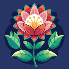 Corner frame flowers botanical  and flower floral vector post