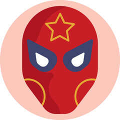 A protective mask worn by superheroes to conceal their identity.
