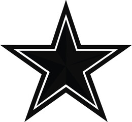 Obraz premium Clean and simple black star illustration perfect for graphic design projects web elements and decorative accents