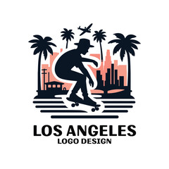Los Angeles Vector Logo Design 