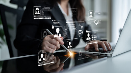 ID security ensures personal data protection with secure login systems, digital identity...