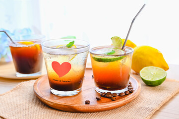 夏の爽やかなコーヒー飲料
