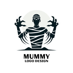 Mummy Vector Logo Design 