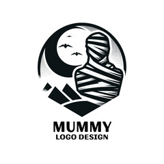 Mummy Vector Logo Design 